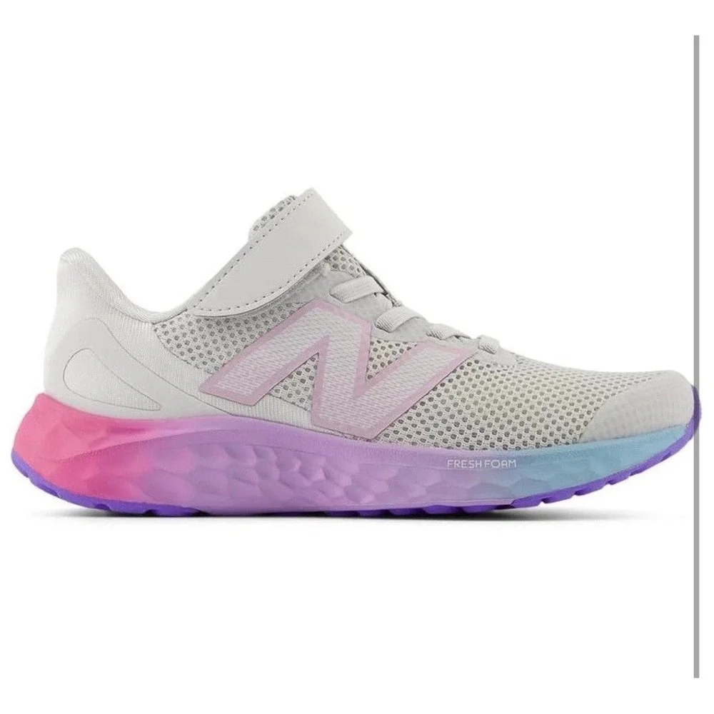 NIB! New Balance Kids' Fresh Foam Arishi v4 Bungee Lace  Size 10c Girls Colorful